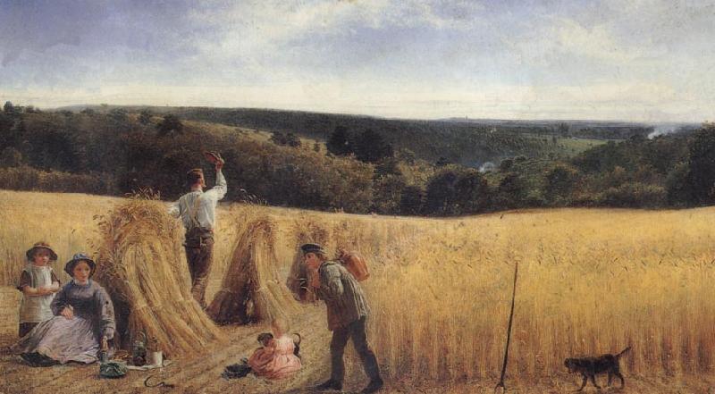 Richard Redgrave,RA The Valleys also stand Thick with Corn:Psalm LXV oil painting image